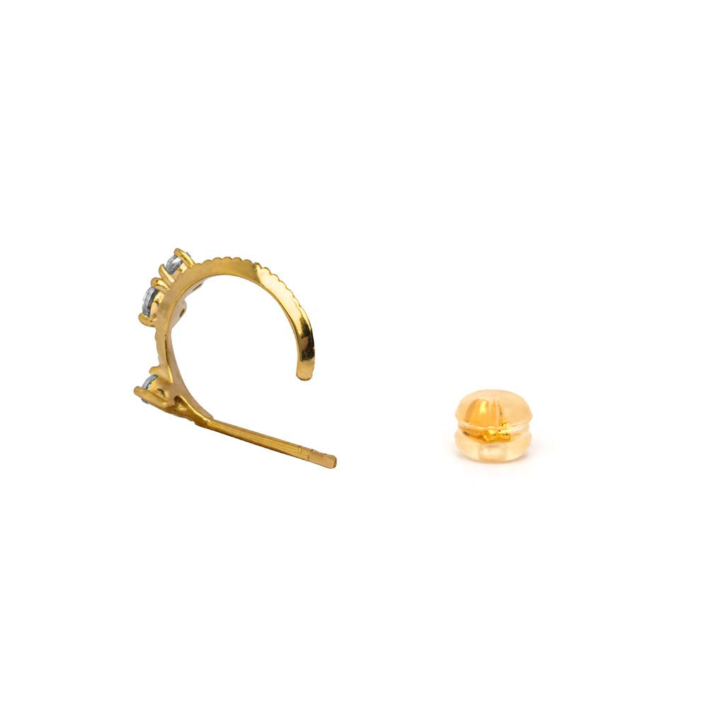Belaya hoops crafted by sceona sustainable fine jewellery on a white background
