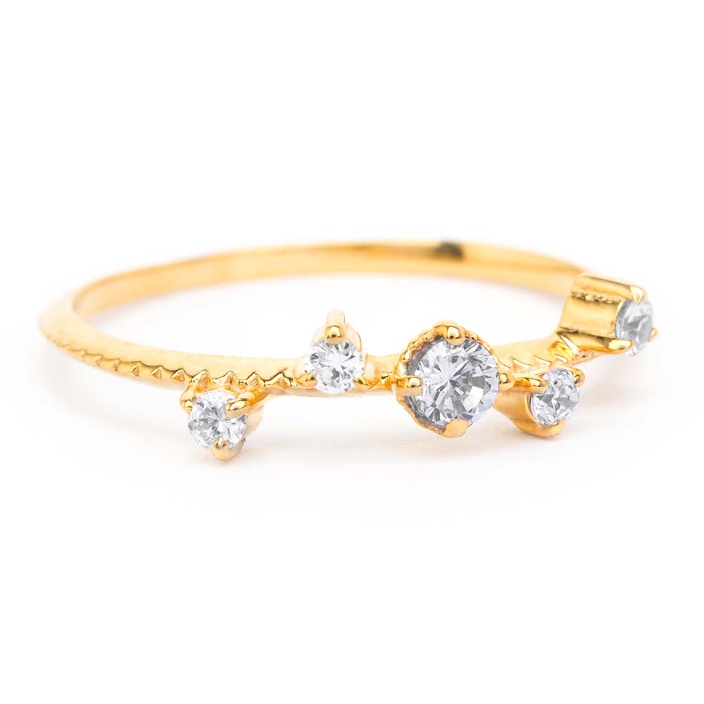 Kasai ring crafted by Sceona sustainable fine jewellery on a white background