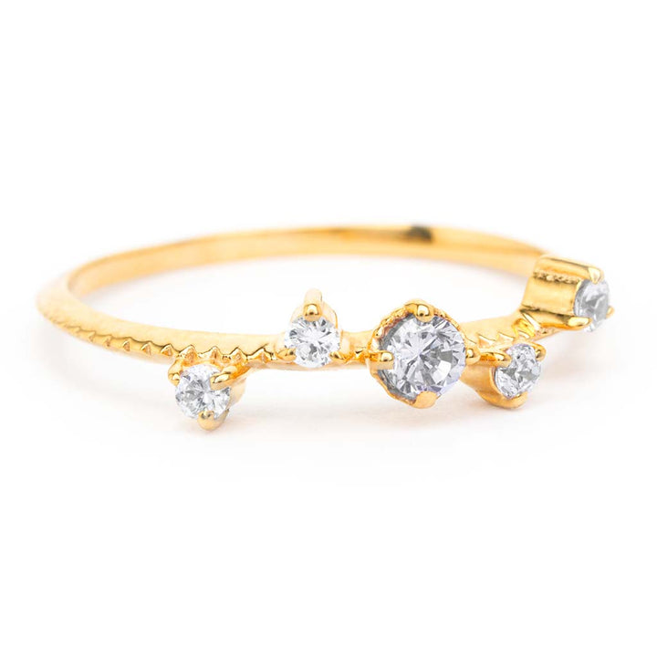 Kasai ring crafted by Sceona sustainable fine jewellery on a white background